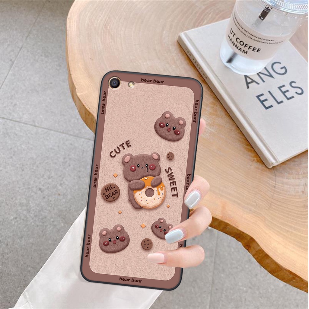 Ốp lưng Oppo A59/ F1S / F3/ F3 LITE / F3 PLUS in hình Gấu nâu - hồng, Gấu Be@rick  cực CUTE, DỄ THƯƠNG