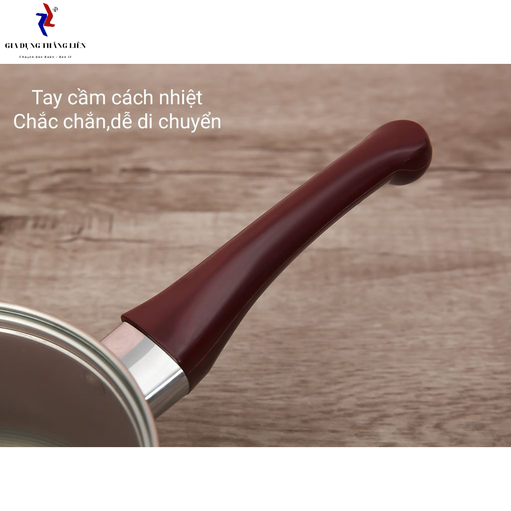 Nồi nấu bột cho bé , nồi quấy bột chống dính Sunhouse SH99-14m nhỏ gọn tiện lợi chất liệu cao cấp