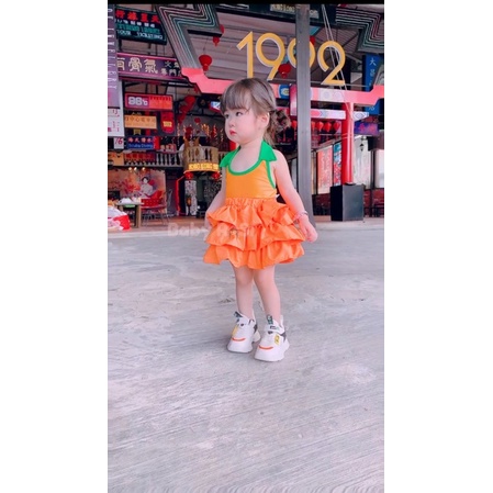 Chân váy 3 tầng thô cho bé
