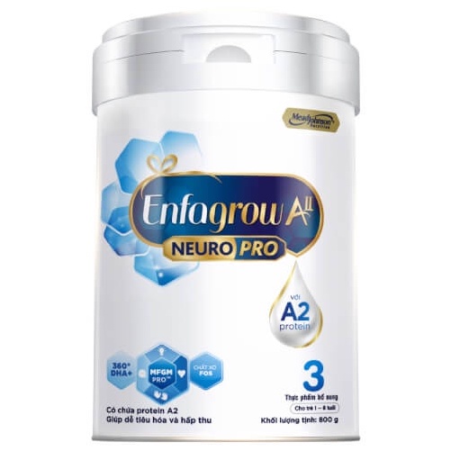 Sữa Enfagrow A2 NeuroPro số 3 800g (1 - 6 tuổi)