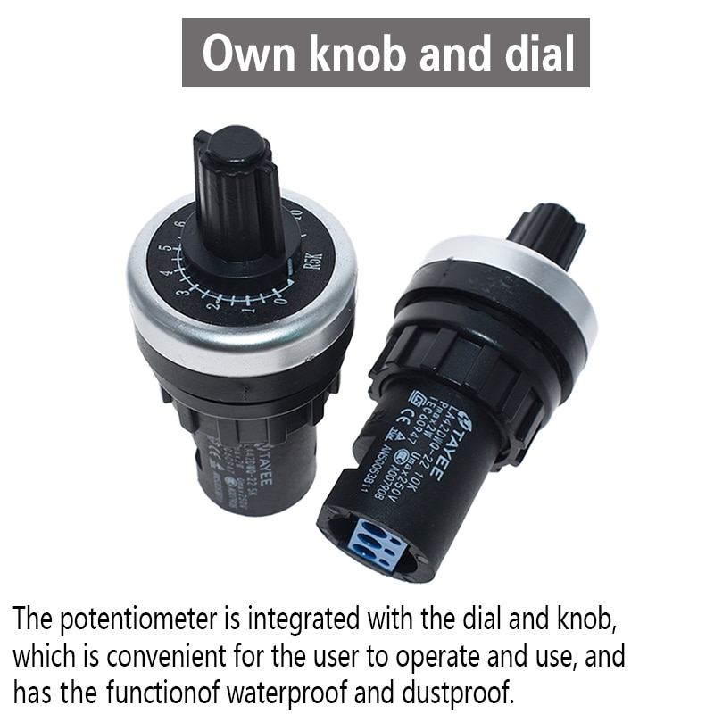 Chiết áp xoay La42Dwq-22 1k 2k 5k 10k 22mm chuyên dụng