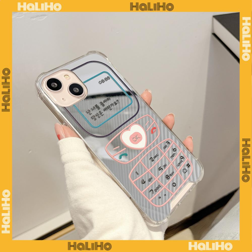 iPhone Case Acrylic Luxury Makeup Mirror Airbag Shockproof Protection Camera Retro Funny Cute Compatible For iPhone 11 iPhone 13 Pro Max iPhone 12 Pro Max iPhone 7 Plus iPhone xr