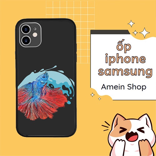 Ốp Chống Vỡ Màn Hình Ngầu Đét Cá Cảnh Bơi Đẹp Loại Tốt Nhất cho IPHONE SAMSUNG MYS20220513