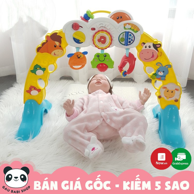 FREE SHIP !!! Kệ chữ A hình động vật hoang dã có đèn nhạc Winfun 0853 chính hãng