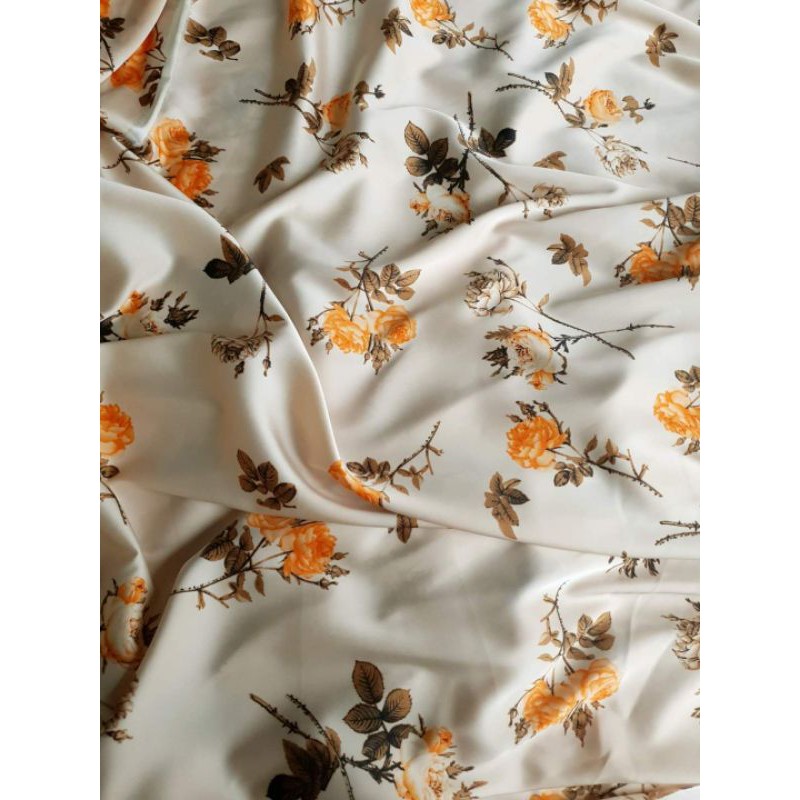Lụa satin hoa cam