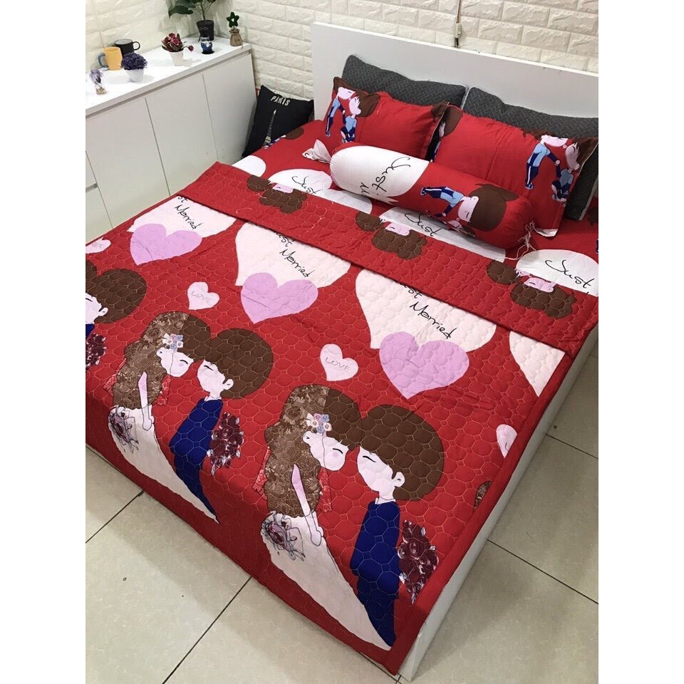 RẺ VÔ ĐỊCH SET CHĂN GA HÈ 5 MÓN