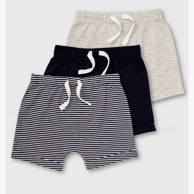 Set 3 quần short bé trai T.uclothing auth size 9-12,12-18,18-24