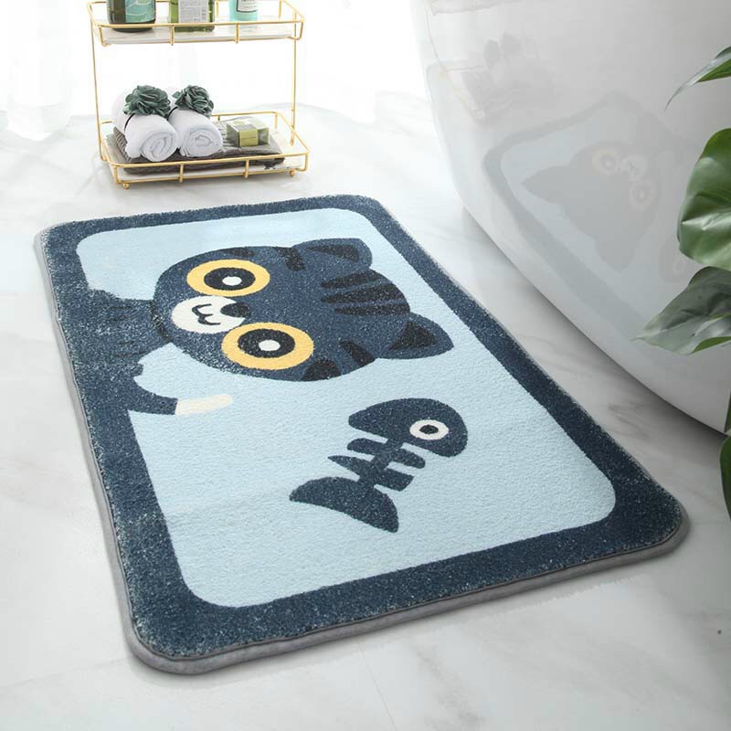 Thảm Chùi Chân 3D Lông Mềm Cao Cấp Trang Trí Phòng Khách, Phòng Ngủ R.M