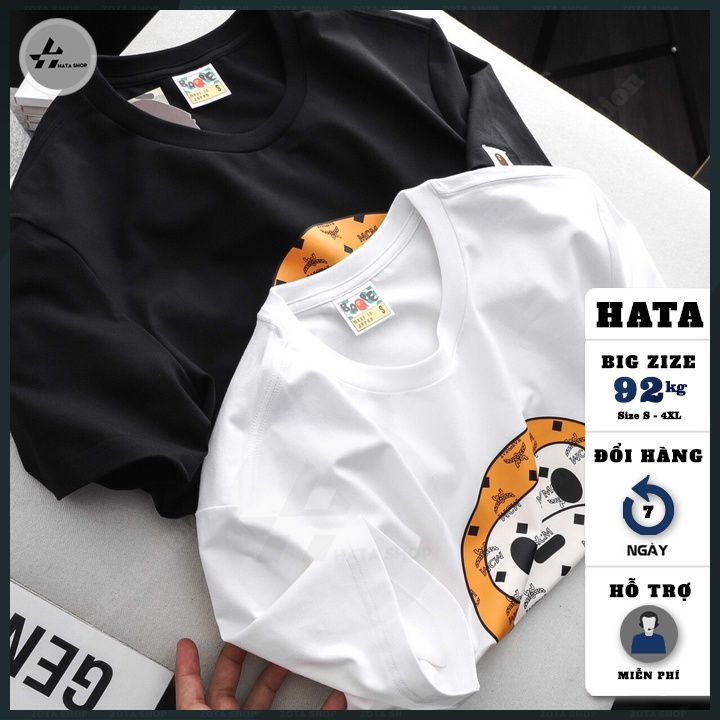 Áo phông cộc tay nam, Áo phông tay ngắn siêu đẹp siêu rẻ HATA Fashion in APE MCM mã XZ501