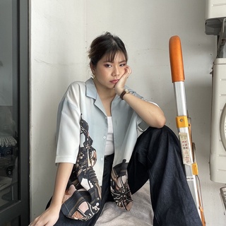Áo sơ mi ngắn tay oversize Frankee - Motor Shirt