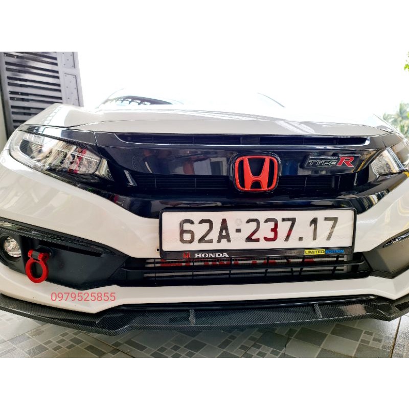 Khung biển số châu âu nhựa abs lên xe HONDA CIVIC đúng chuẩn EU với mẫu bs dài mới