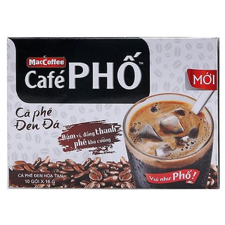 Cà phê Phố - Cà phê đen đá hộp 10 gói x 16g