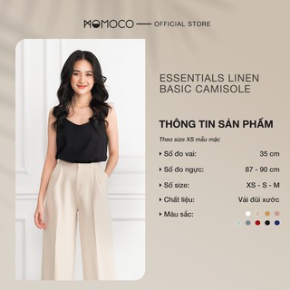 Áo Hai Dây Nữ MOMOCO ESSENTIALS Basic Camisole Chất Đũi Xước Mềm Mại - M2778
