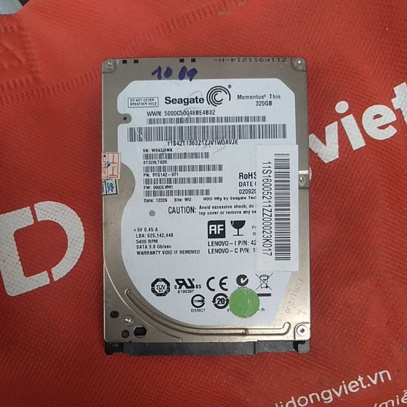 Ổ cứng laptop Seagate 320Gb good có sẵn Win 10 pro