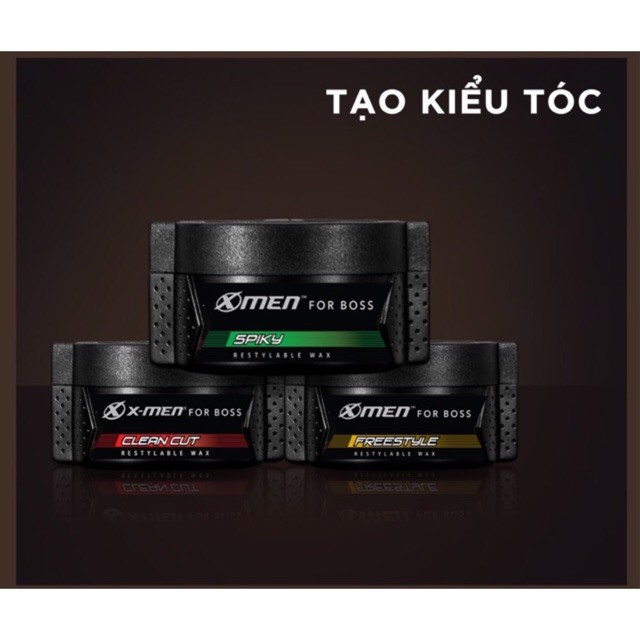 (Chính hãng, giá sỉ) Sáp Vuốt Tóc X-Men Boss FREESTYLE/SPIKY/CLEAN CUT 70g