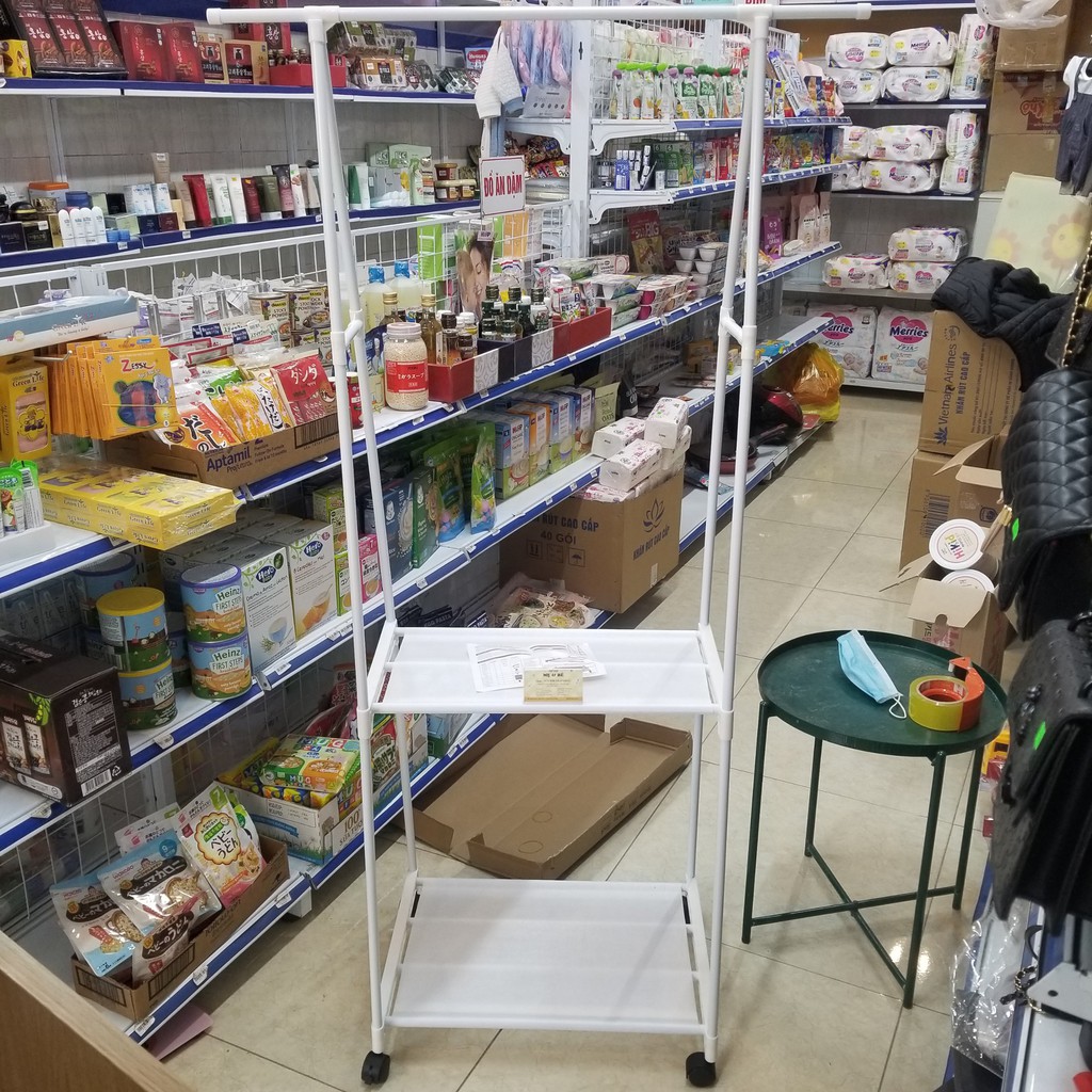 KỆ TREO QUẦN ÁO HÌNH CHỮ A CÓ BÁNH XE