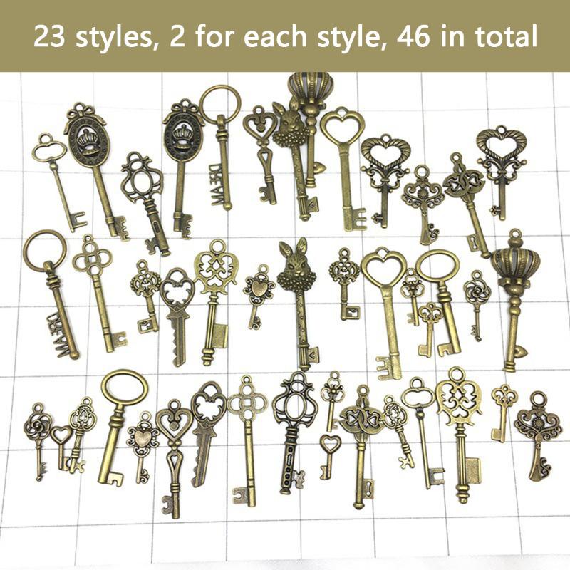 Mặt Vòng cổ Kim Loại Hình Chìa Khóa