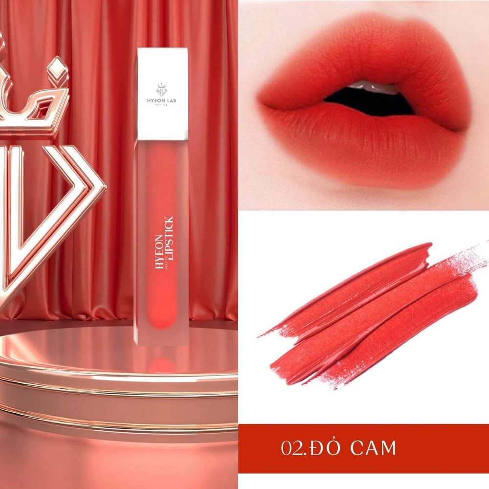 Son Kem Cao Cấp Hyeon Lab [ Hyeon Matte Lipstick] 7 Màu Siêu Hót, Không Chì Độc Hại, Không Khô, khôn