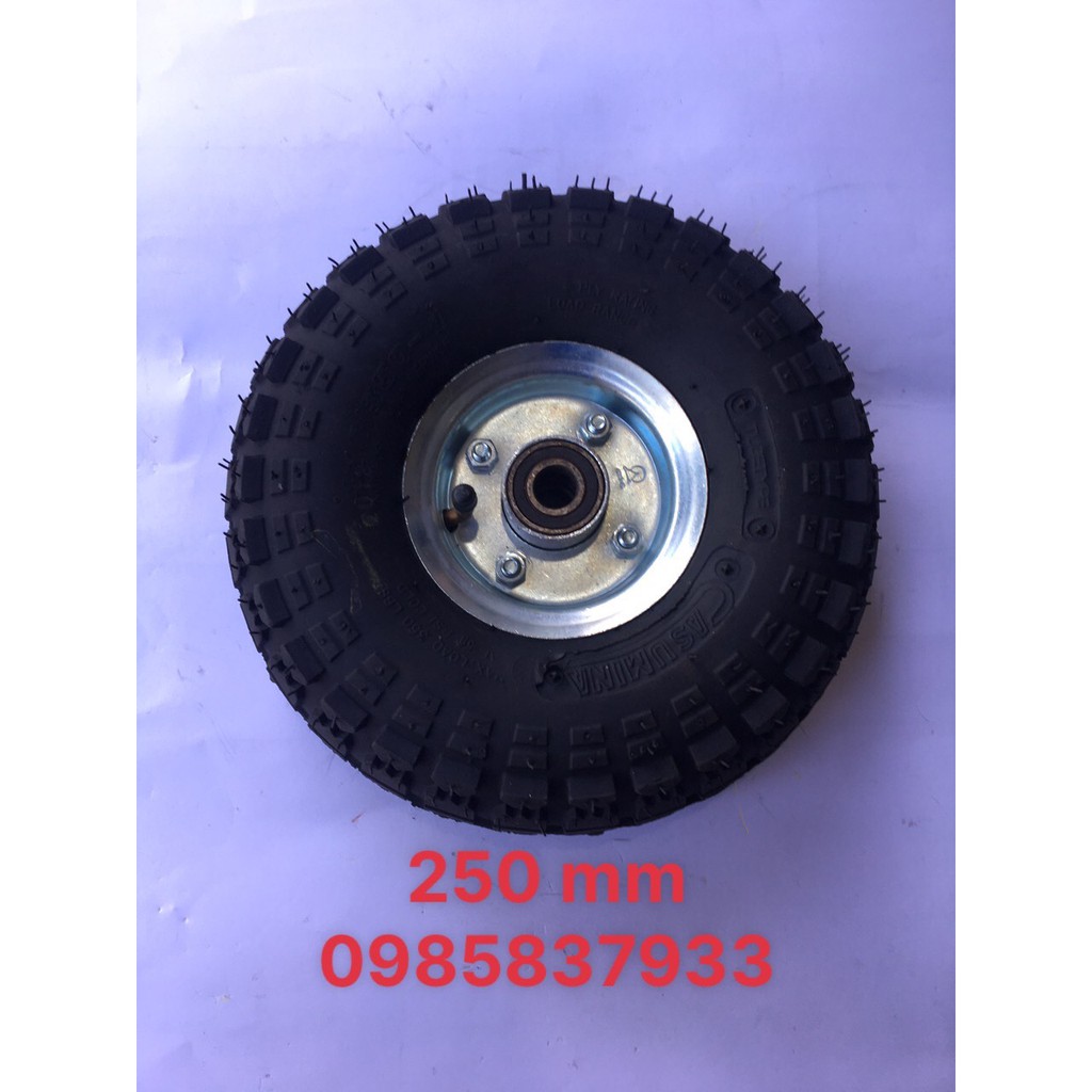 Bánh xe hơi 250 mm chất lượng cao tại Máy cầm tay NTT bảo hành dài hạn dùng lắp xe đẩy nhẹ nhàng êm ái