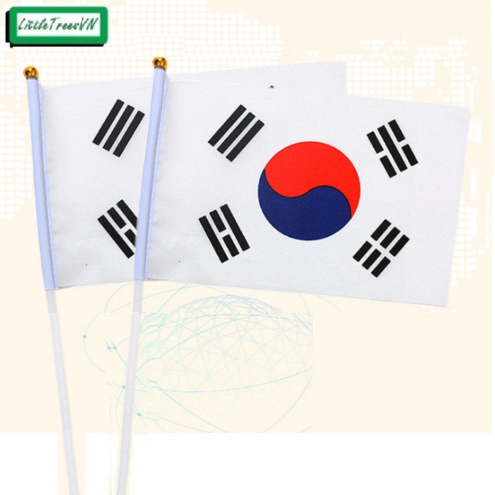 Combo 10 lá cờ Hàn Quốc cầm tay