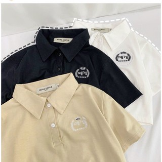 Áo croptop Petter thêu logo