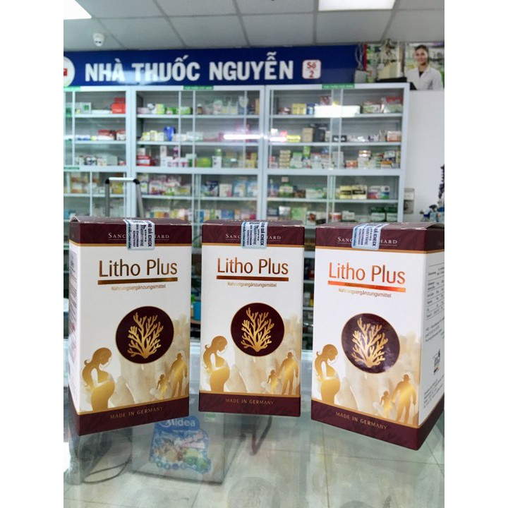 Litho Plus_Canxi chiết xuất từ tảo biển đỏ Lithothamnium lọ 60v