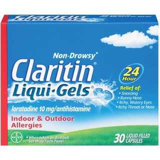 [DATE 3/2026] Hộp Claritin Liqui Gels Capsules 24-Hour 30 VIÊN