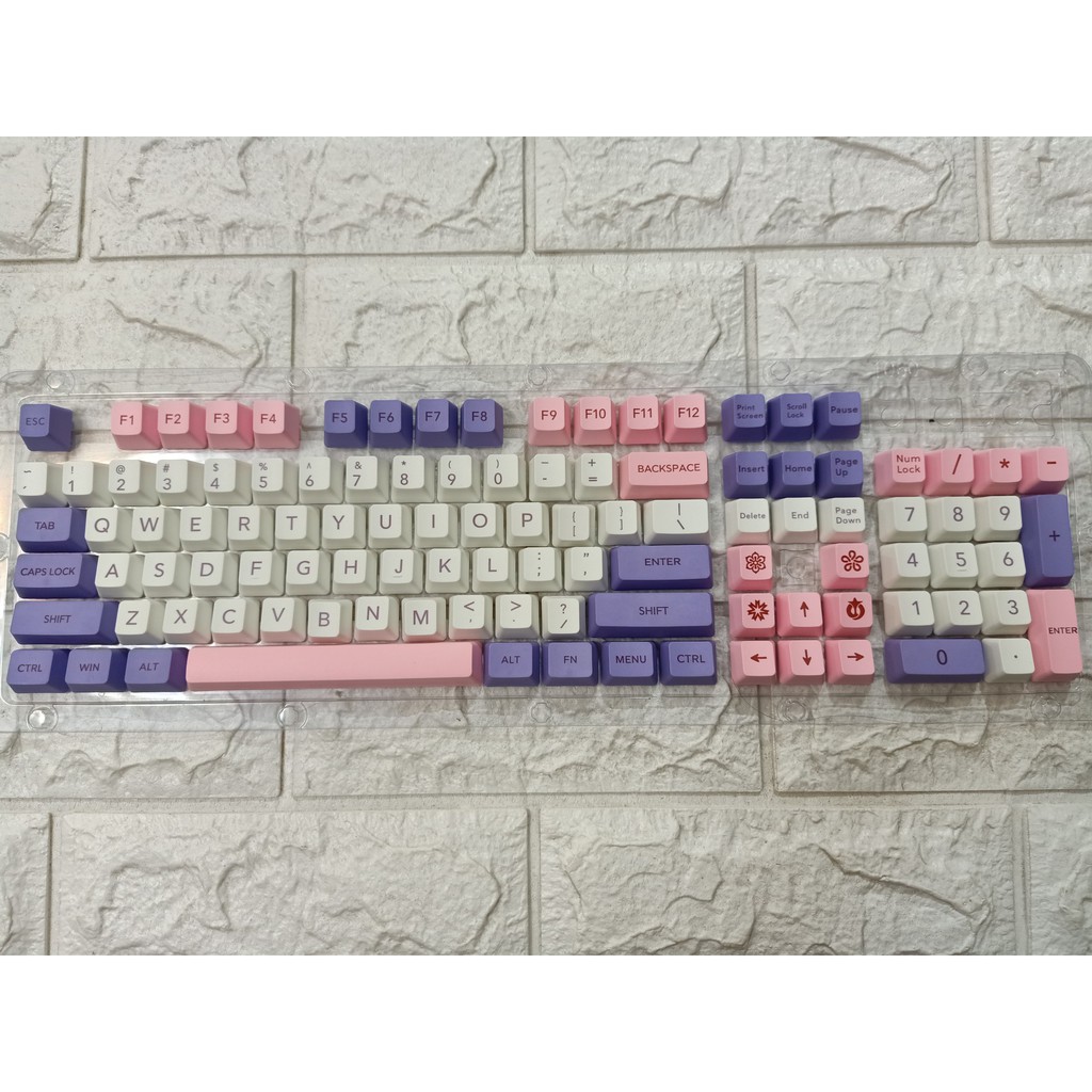 Nút bàn phím cơ Mario, pudding, sakura,Keycap OEM Hana Thick PBT Dyesub