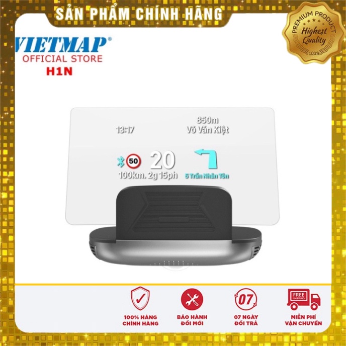 [ Shop Uy Tín ] VIETMAP HUD H1N - Màn Hình Hiển Thị Thông Minh - Phụ Kiện Ô tô (bản không có TPMS)