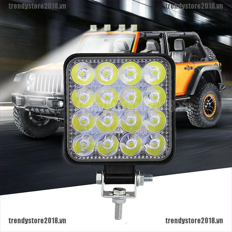 Đèn Led ChốNg Sương Mù 48W 16LED 12V / 24V Cho Xe Hơi