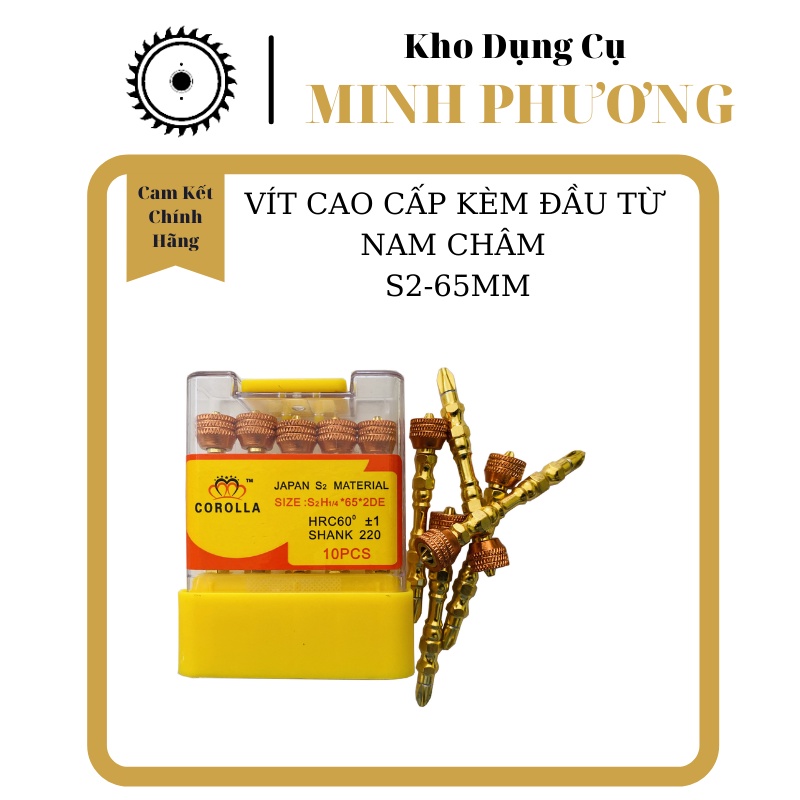 Combo 10 mũi Vít Nam Châm 4 Cạnh, Tô Vít Đầu 4 Cạnh Nam Châm, Đầu Trợ Lực Nam Châm,Đầu Bắn Vít Có Nam Châm