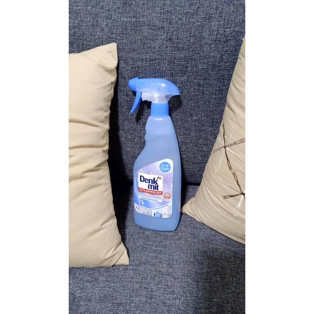 Chai Xịt Thơm Khử Khuẩn Giày, Quần Áo, Nệm, Sofa Denkmit Textilerfrischer Dung Tích 500ml Hàng Nội Địa Đức