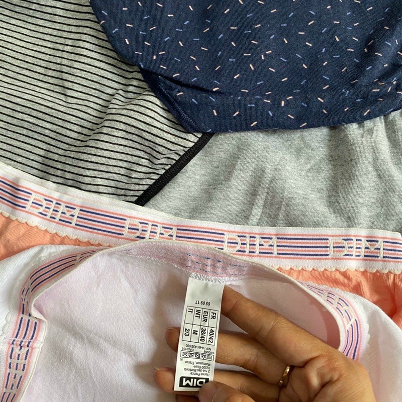 Set 3 quần lót cotton DIM, hàng xuất xịn