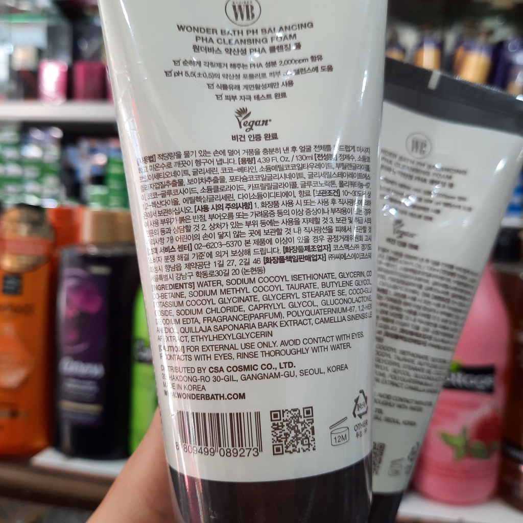 Sữa Rửa Mặt BYVIBES WONDER bath PHA 5.5 130ml (Mẫu Mới)
