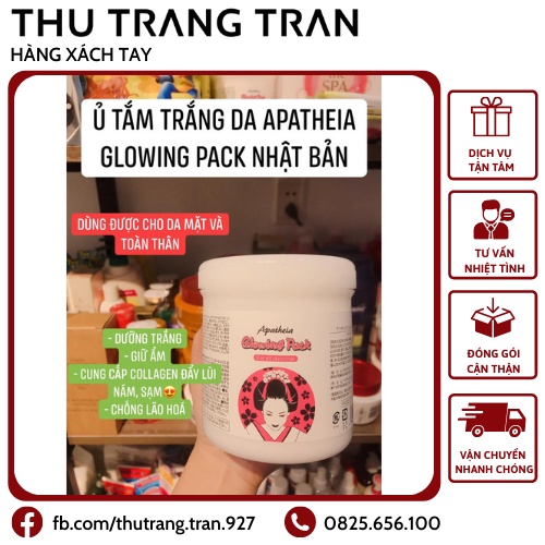 Ủ trắng da Ủ Apatheia Glowing Pack