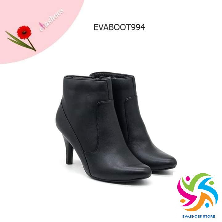 Boot gót nhỏ siêu xinh, da bò chính hãng Evashoes - Boot994