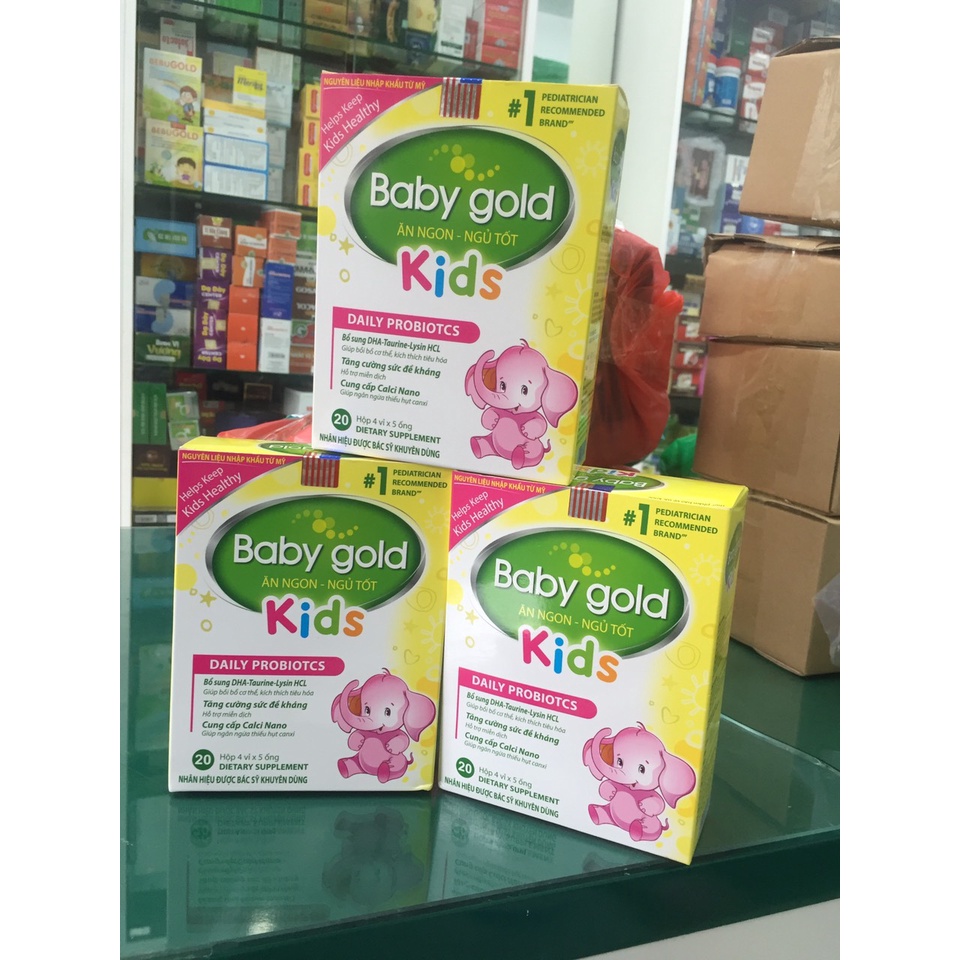 Baby Gold Ăn Ngon Ngủ Tốt Kids - Hỗ trợ ăn ngon, tăng cường hấp thu dưỡng chất