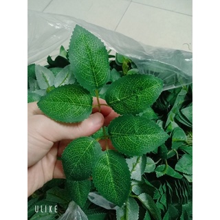 Lá hồng giả 6 cánh làm hoa giả