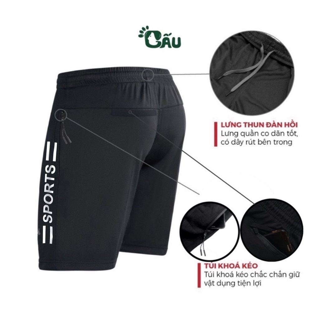 Quần thể thao Gấu 194 vải thun lạnh co dãn 4 chiều, phong cách thể thao - gym - bóng đá, from slim fit - Sport