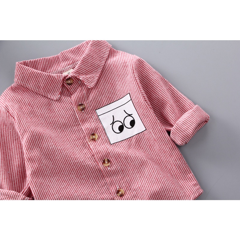 Áo Sơ Mi Tay Dài In Chữ Độc Đáo Thời Trang Mùa Hè Cho Bé Trai