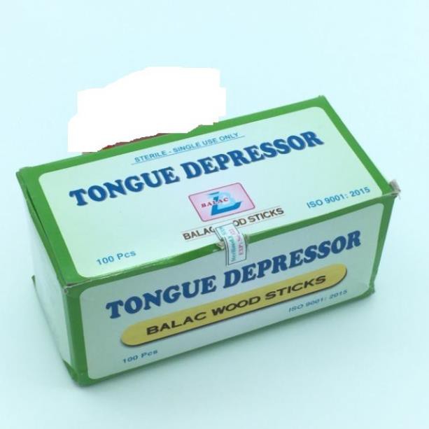 Que đè lưỡi tiệt trùng Balac Wood Sticks hộp 100 cái