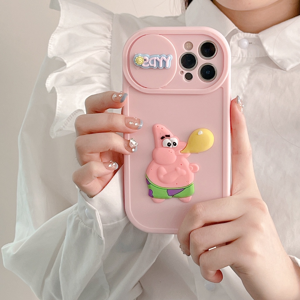 Ốp Điện Thoại Dẻo Họa Tiết Hoạt Hình SpongeBob Cho iPhone 14 / 13 / 12PRO MAX / 11 / 13PRO MAX