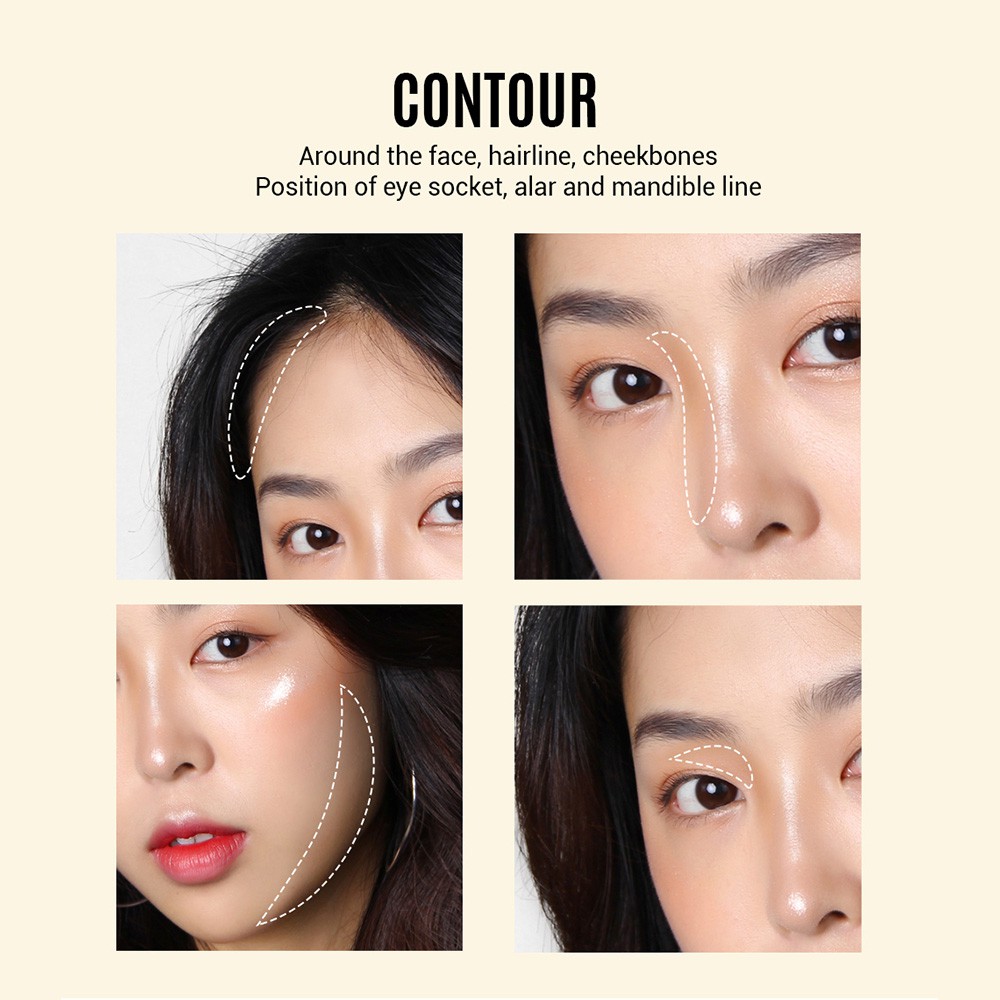 [Hàng mới về] Phấn bắt sáng và tạo khối SANIYE E0615 với 6 màu chuyên nghiệp cho mặt | BigBuy360 - bigbuy360.vn