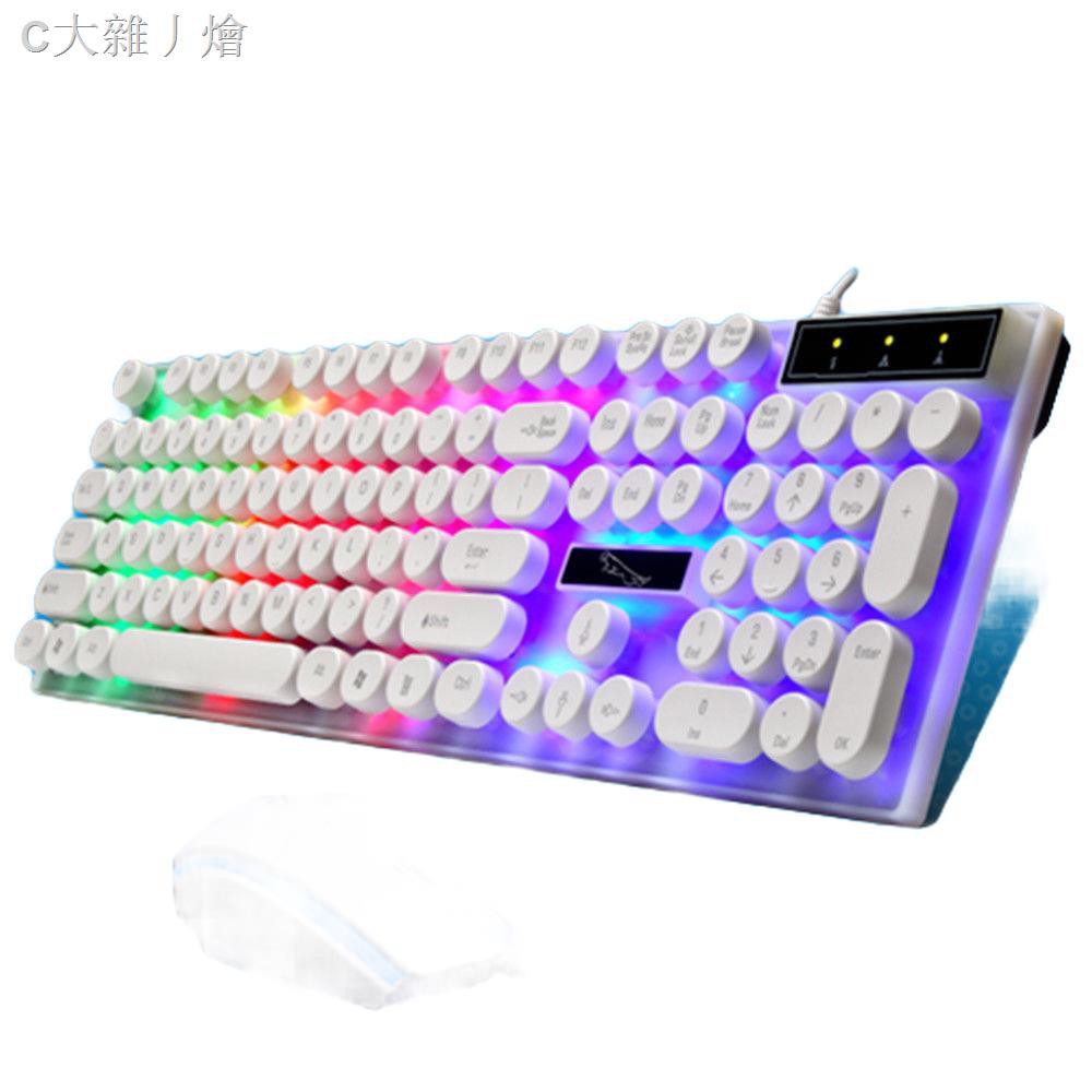 ♚Bộ Bàn Phím Cơ Và Chuột Chơi Game Có Đèn Phát Sáng