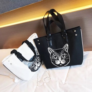 TXT55 TÚI XÁCH TAY ICON MÈO DÁNG TO TÚI VÍ THỜI TRANG NỮ