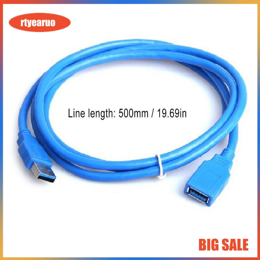 0.5m USB 3.0 Type A Male To A Female Super Speed Extension Cable Adapter