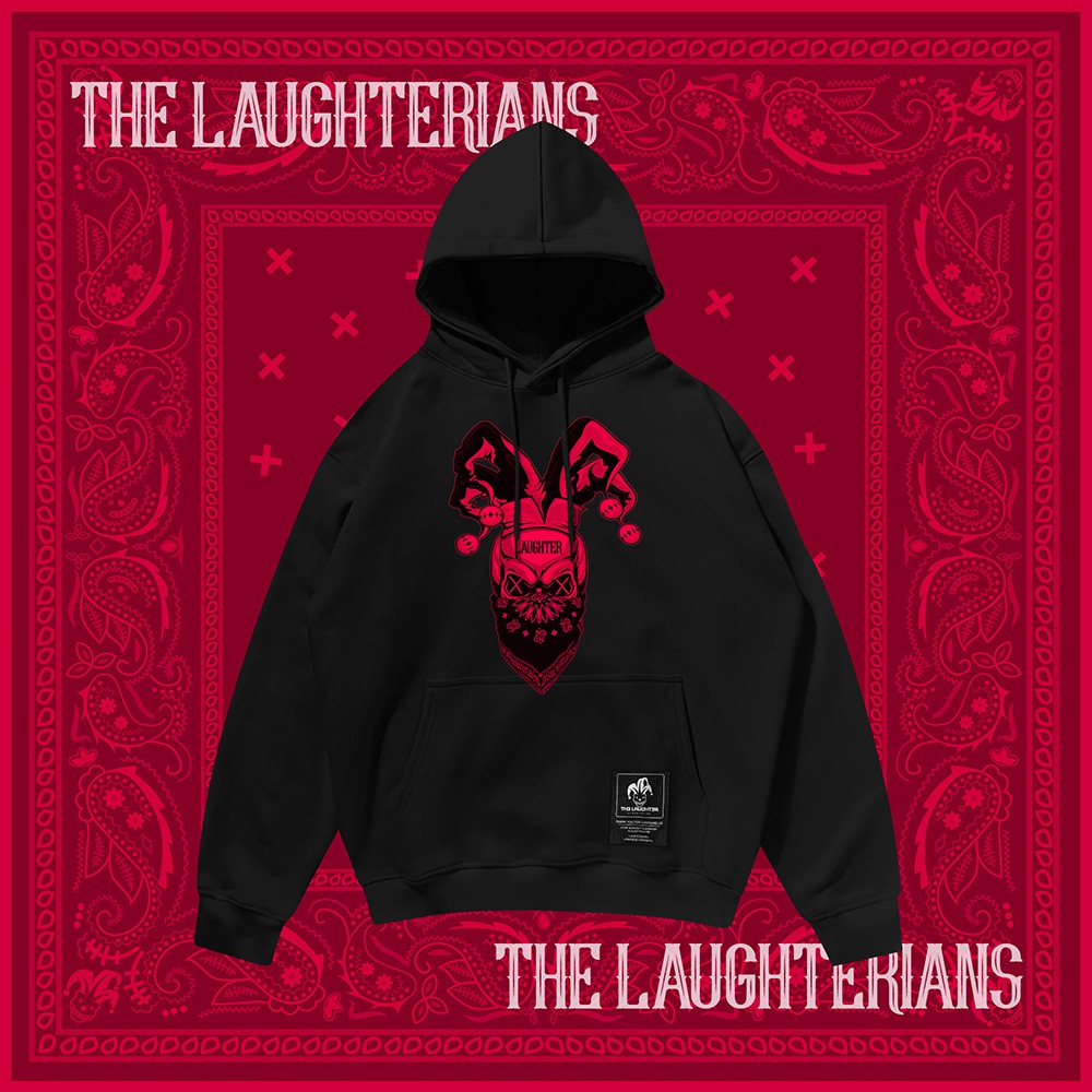 [RED VERSION] LAUGHTERIAN PATTERN - HOODIE HỌA TIẾT BANDANA NỈ DA CÁ | BigBuy360 - bigbuy360.vn