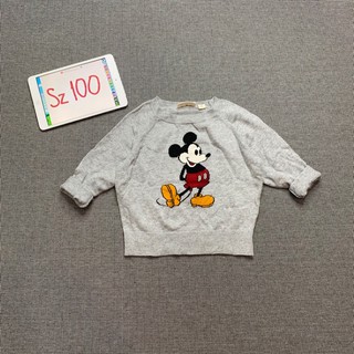 Áo len mickey xám