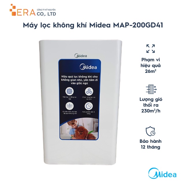 Máy lọc không khí Midea MAP-200GD41