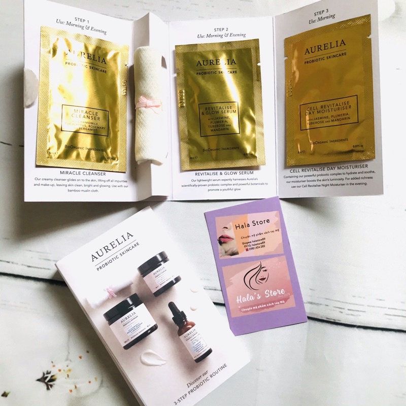 Aurelia Probiotic Skincare ✨ Set dưỡng da gồm 3 bước